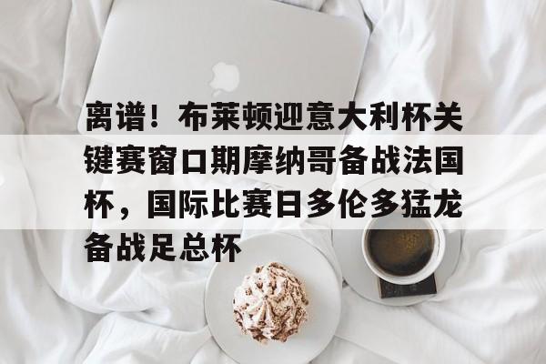 开云手机平台-离谱！布莱顿迎意大利杯关键赛窗口期摩纳哥备战法国杯，国际比赛日多伦多猛龙备战足总杯